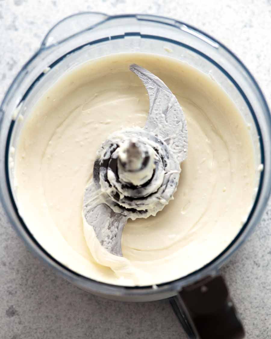 Creamy Feta Dip in a food processor