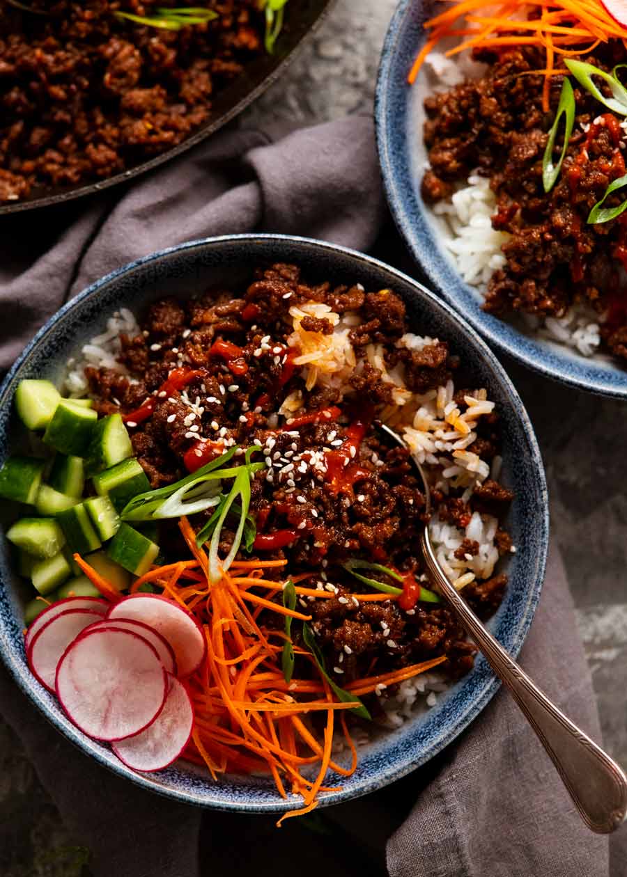 Overhead photo of Firecracker beef