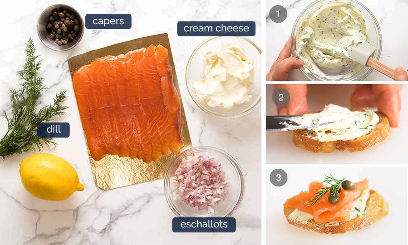 How to make Smoked Salmon Crostini