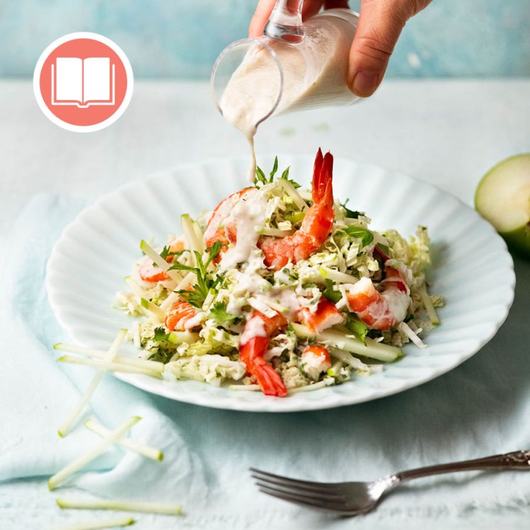 Island bliss Prawn salad with coconut dressing from RecipeTin Eats "Dinner" cookbook by Nagi Maehashi