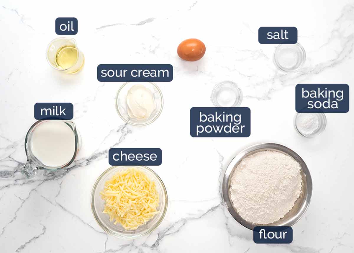 Ingredients in Easy pizza bread