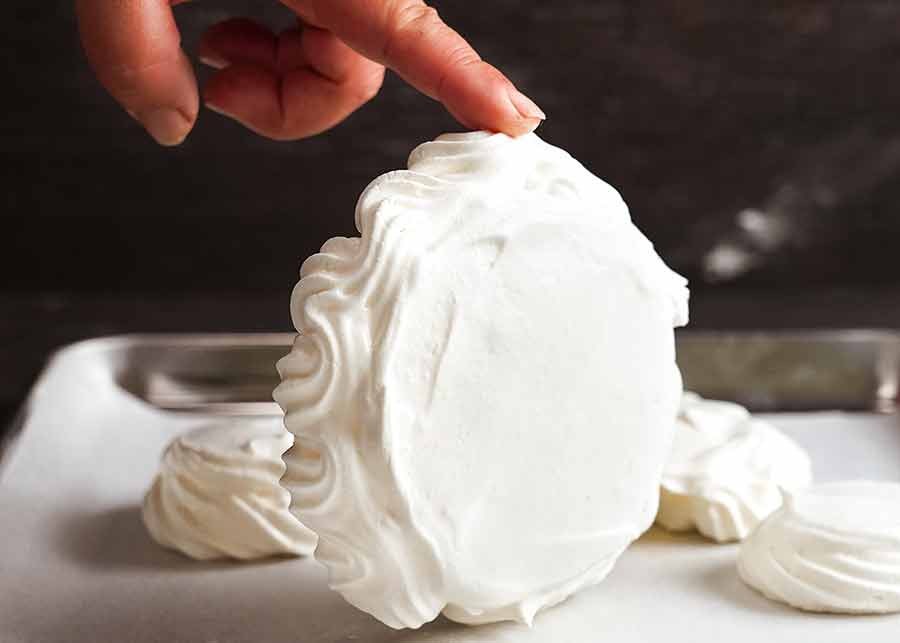 Pavlova Meringue for Pavlova Christmas Tree Dessert