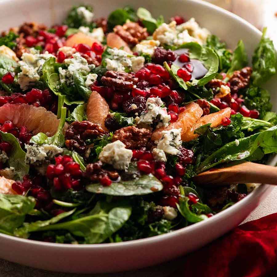 Spinach & Pomegranate Salad