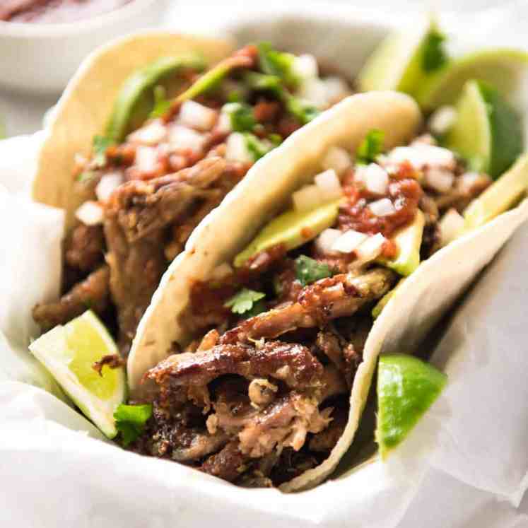 Mexican Pulled Pork Tacos - the juiciest, easiest, most flavoursome Pork Carnitas you will ever make! recipetineats.com