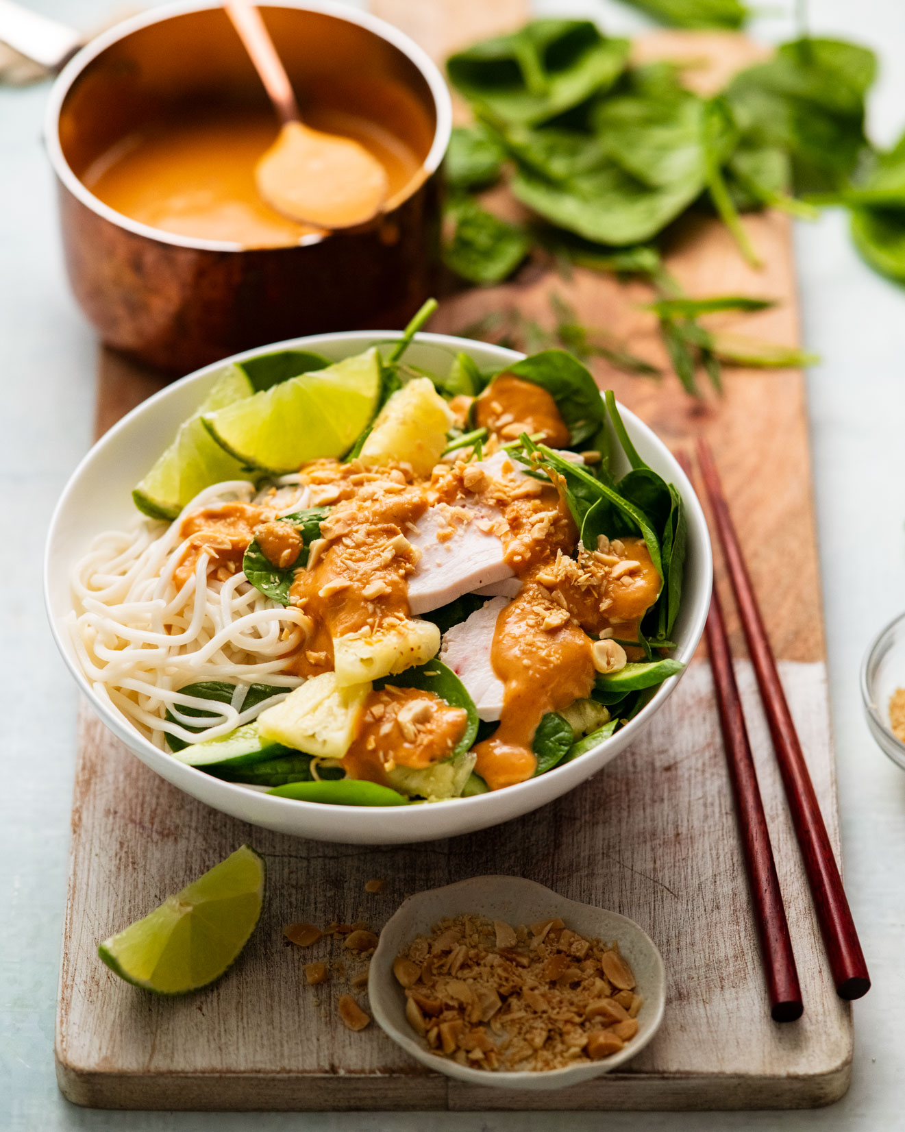 Satay Chicken Noodle Salad from RecipeTin Eats cookbook "Dinner" by Nagi Maehashi