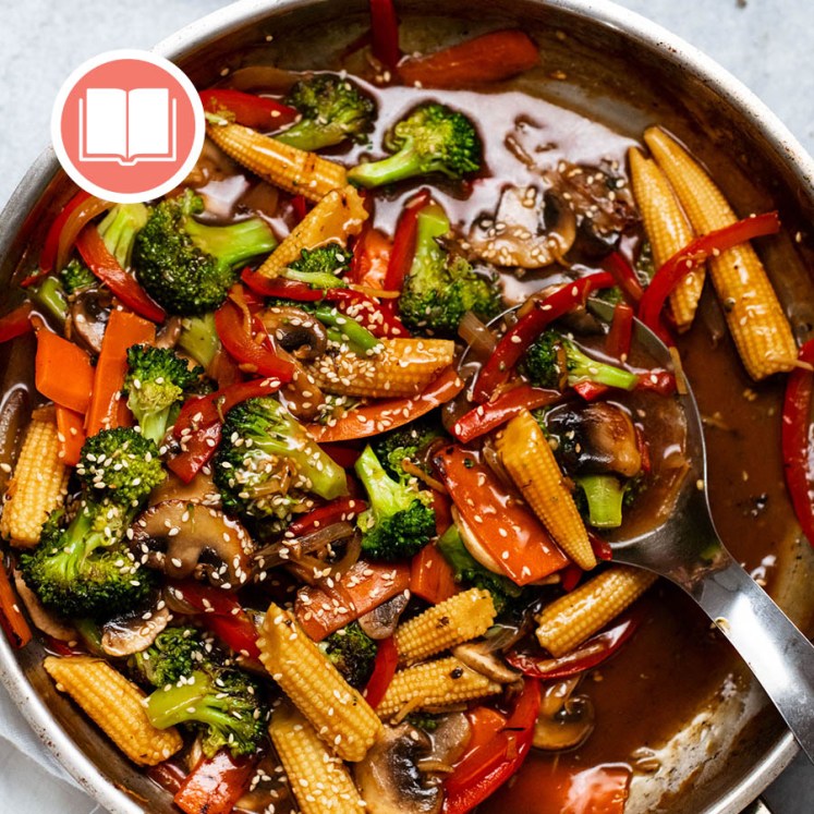 Sesame Ginger Garlic Stir-Fry Vegetables from RecipeTin Eats "Dinner" cookbook by Nagi Maehashi