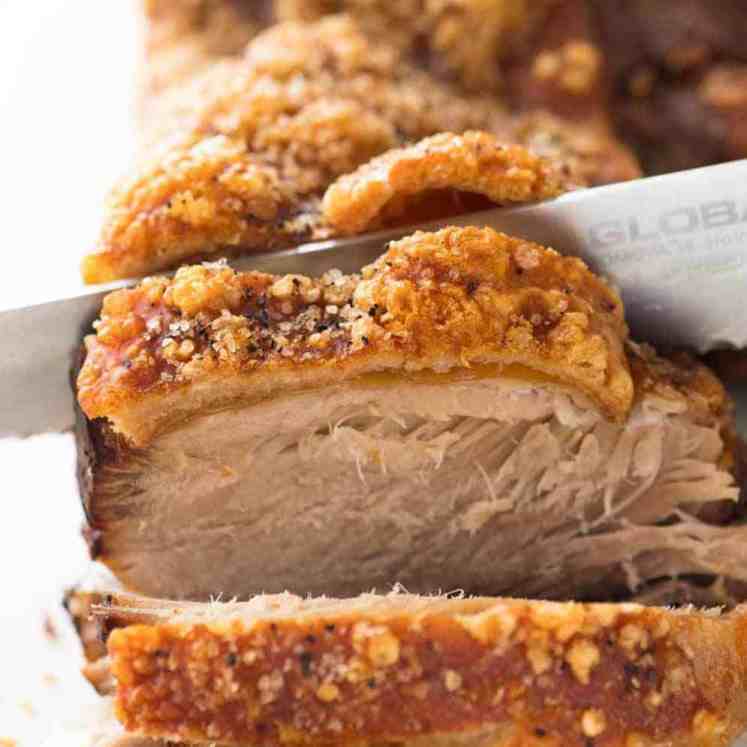 Slow Roasted Pork with Crispy Crackling