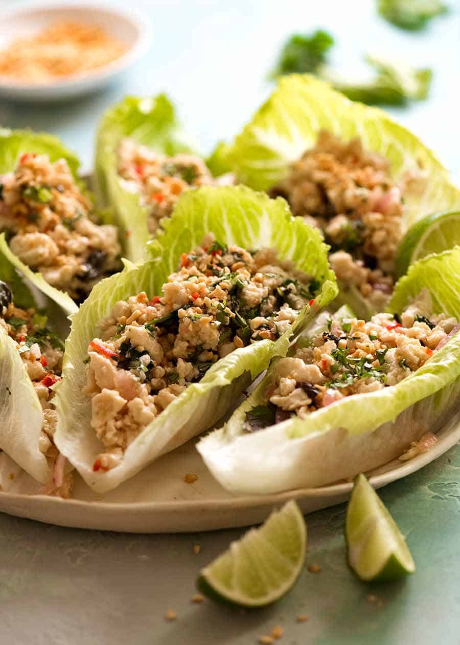 Plate of Thai Lettuce Cups