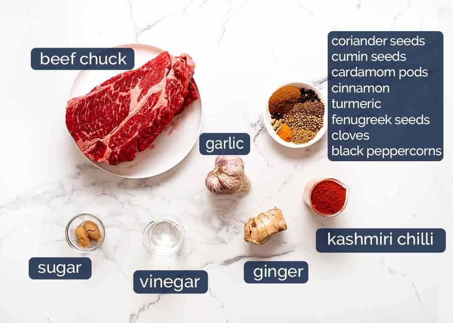 Ingredients in Vindaloo